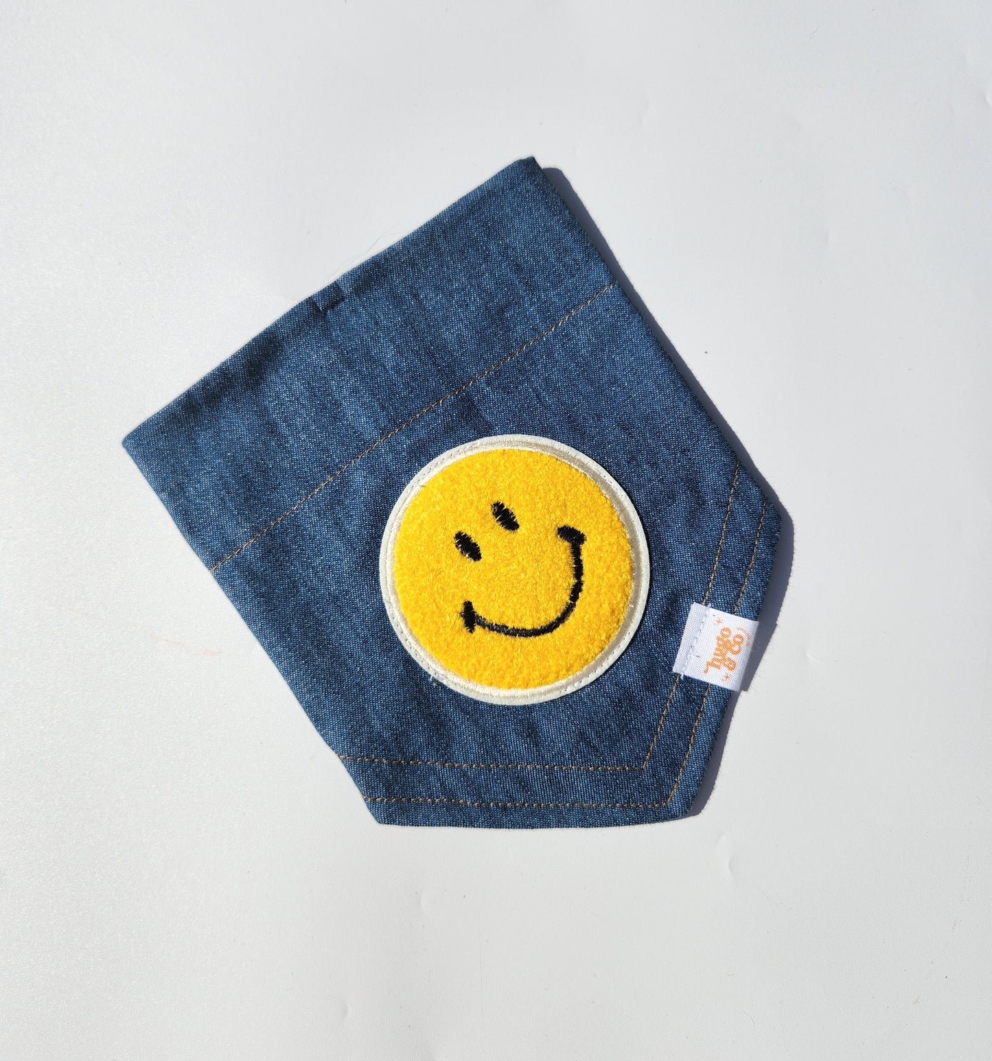 All smiles- Blue denim Bandana