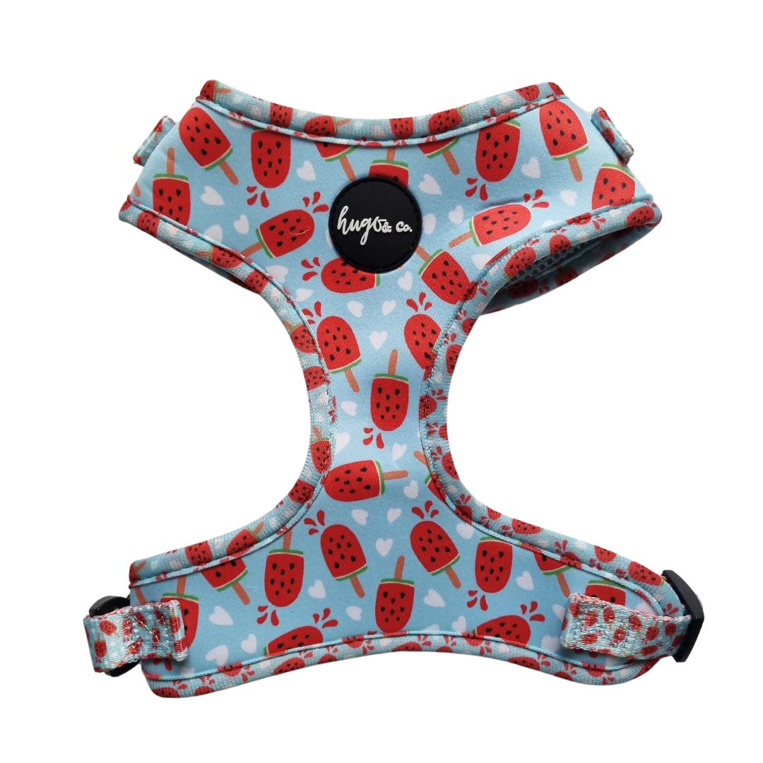 Watermelon pupsicle Adjustable Harness